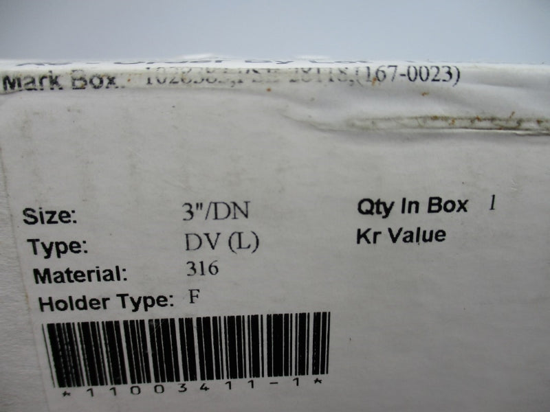 BS&B SAFETY SYSTEMS DV(L) 1028383,PSE-28118 30.0PSI 390'F 3" NSMP