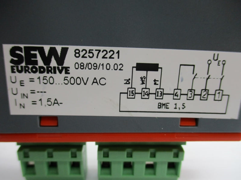 SEW EURODRIVE 8257221 150-500VAC 1.5A NSNP