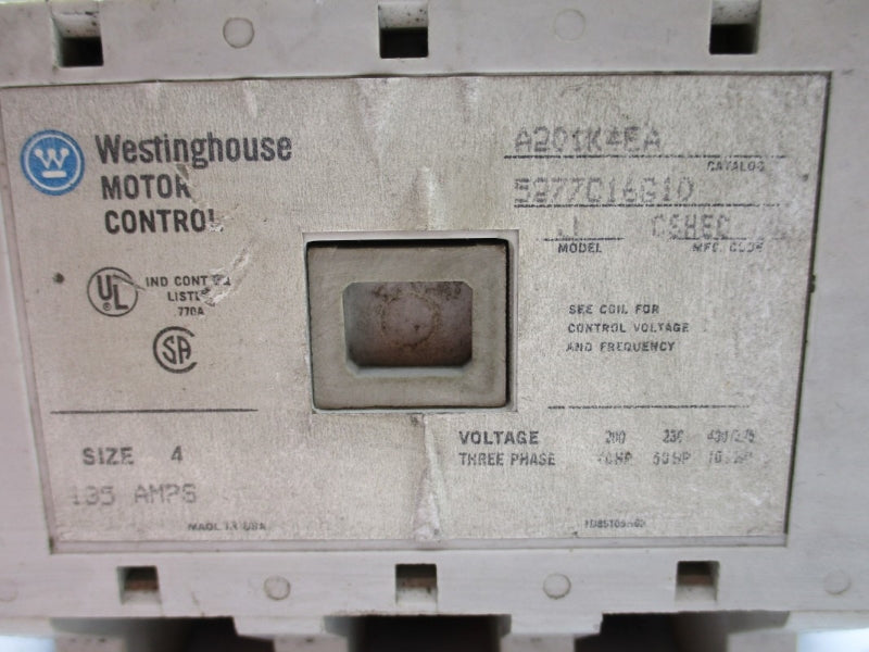 WESTINGHOUSE A201K4EA 110/120V 135A UNMP