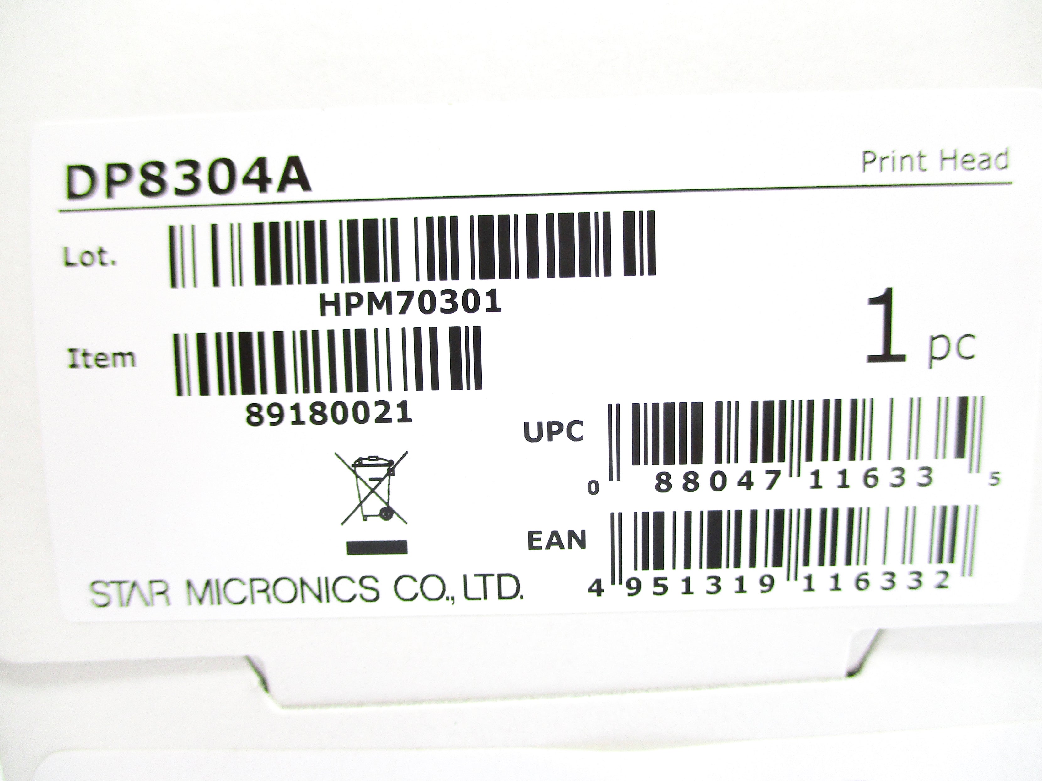 STAR MICRONICS 89180021 NSMP