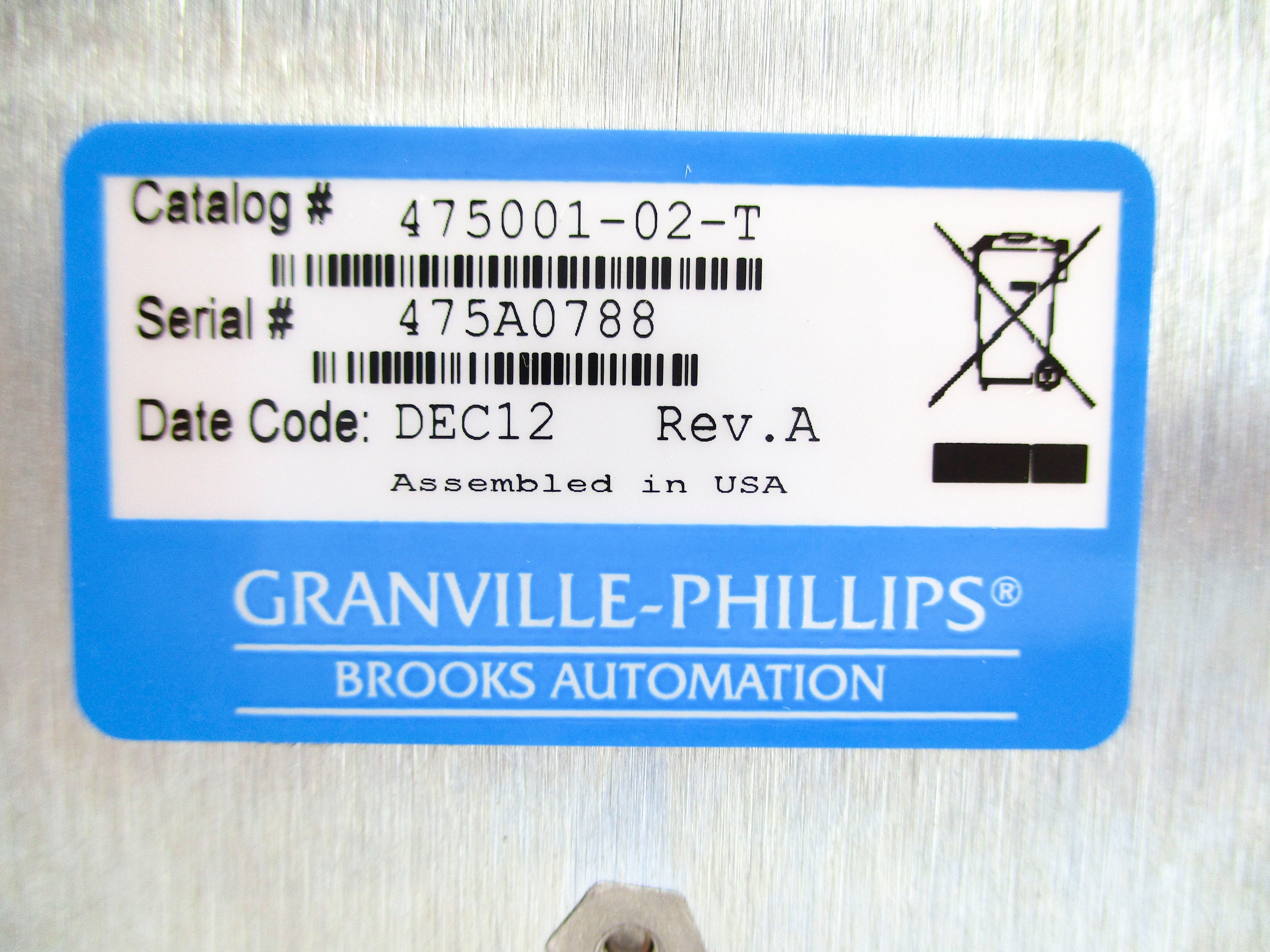 GRANVILLE-PHILLIPS 475001-02-T NSNP