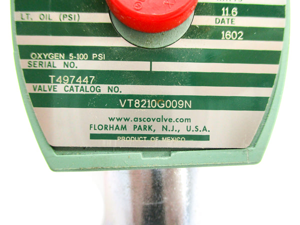 ASCO VT8210G009N 5-100PSI 24/DC NSNP