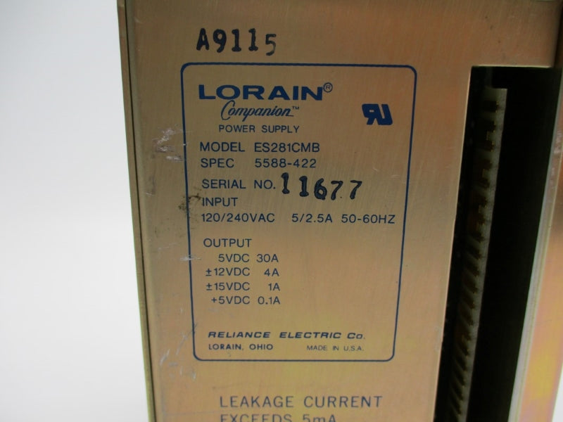 RELIANCE ELECTRIC 57C491 120/240VAC 5/2.5A NUPI