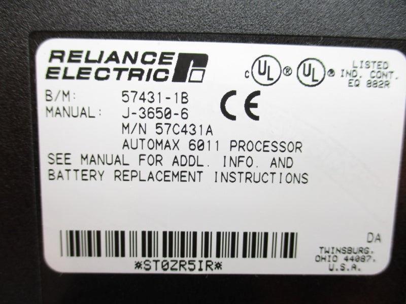 RELIANCE ELECTRIC 57C431A 57431-1B NUPI