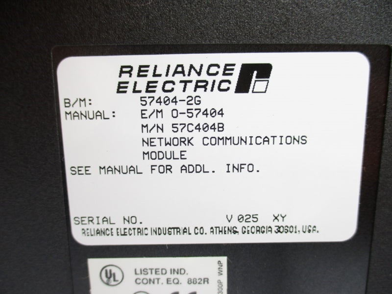 RELIANCE ELECTRIC 57C404B 57404-2G NUPI