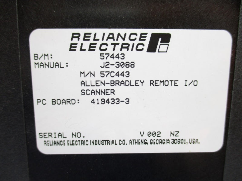 RELIANCE ELECTRIC 57C443 57443 NUPI