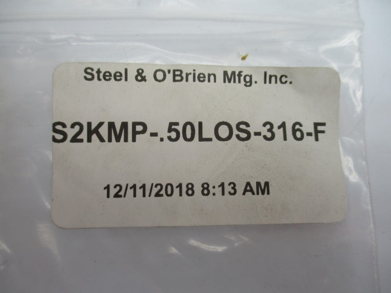 STEEL & O'BRIEN S2KMP-.50LOS-316-F NSMP
