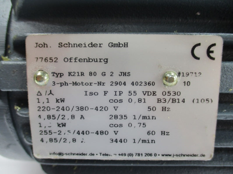 JOH SCHNEIDER K21R80G2JHS 2904402360 420V 4.85A NSNP