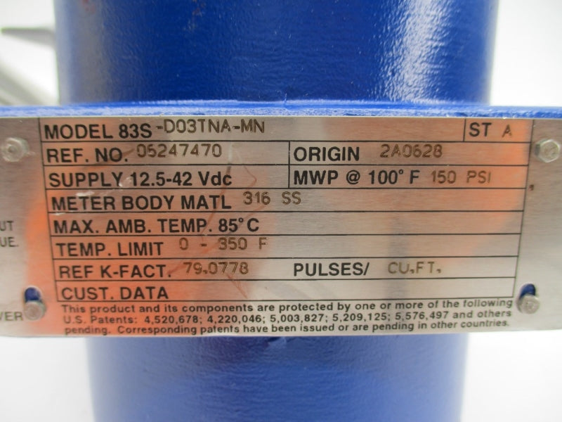 FOXBORO 83S-D03TNA-MN 06247470 36VDC 150PSI 100'F NSNP