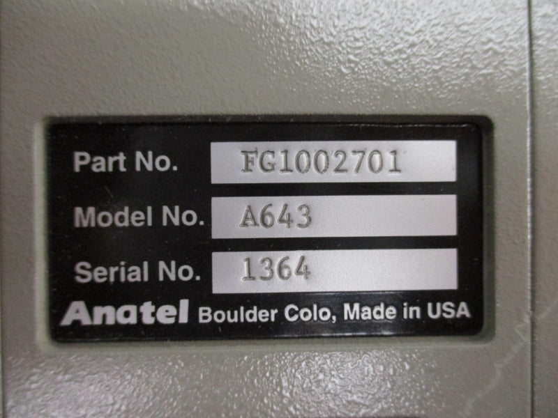ANATEL A643 FG1002701 100-240VAC 2-1A UNMP