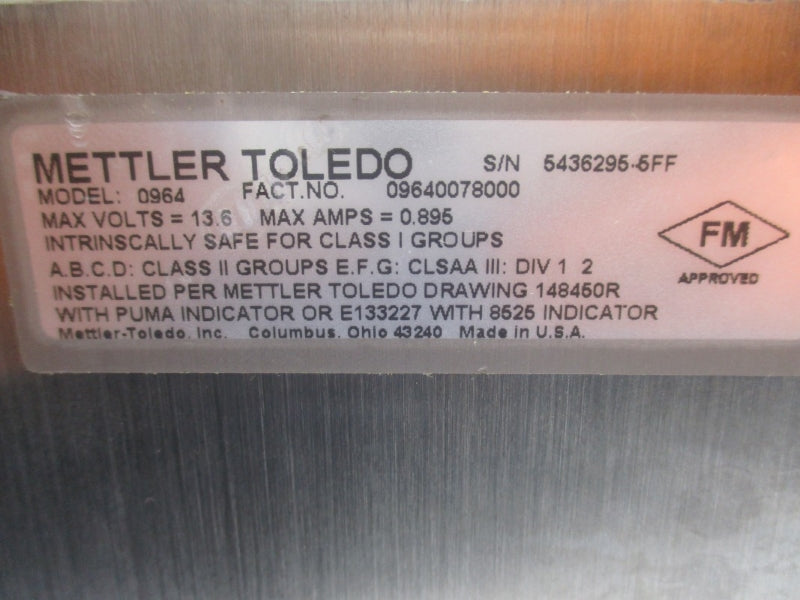 METTLER TOLEDO 90228900A 09640078000 4C12010 13.6V 0.895A UNMP