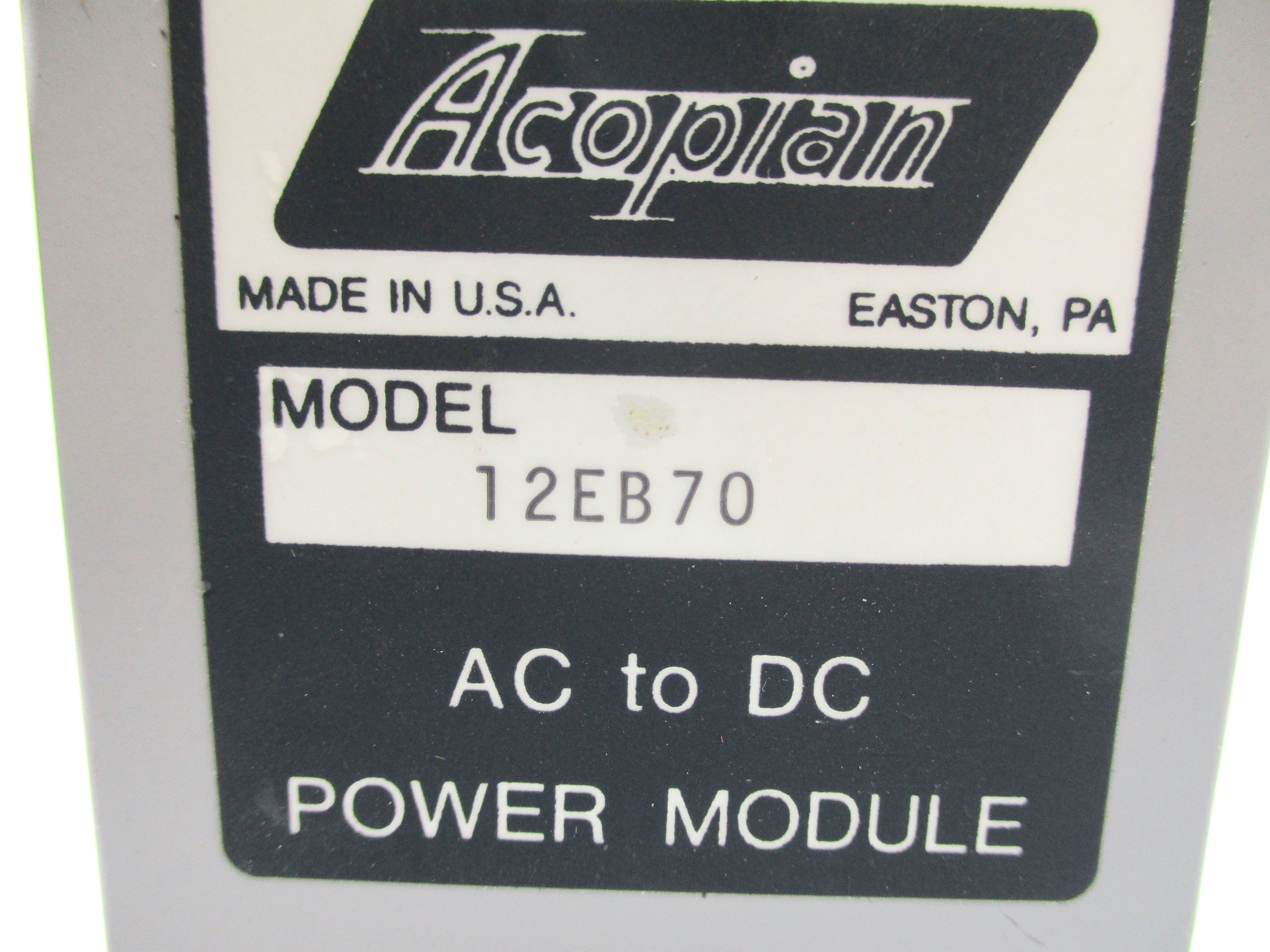 ACOPIAN 12EB70 UNMP