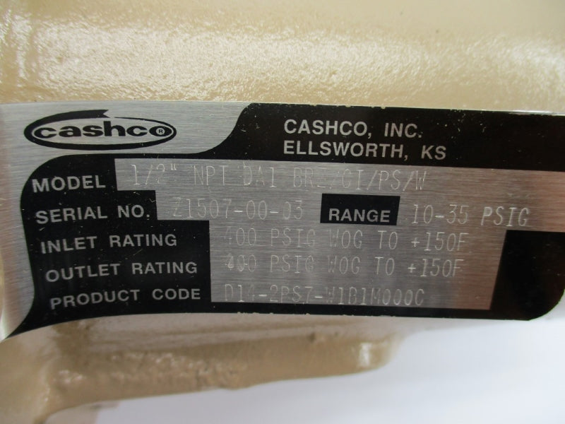 CASHCO DA1 BRZ/GI/PS/W 10-35PSI 1/2" NSNP