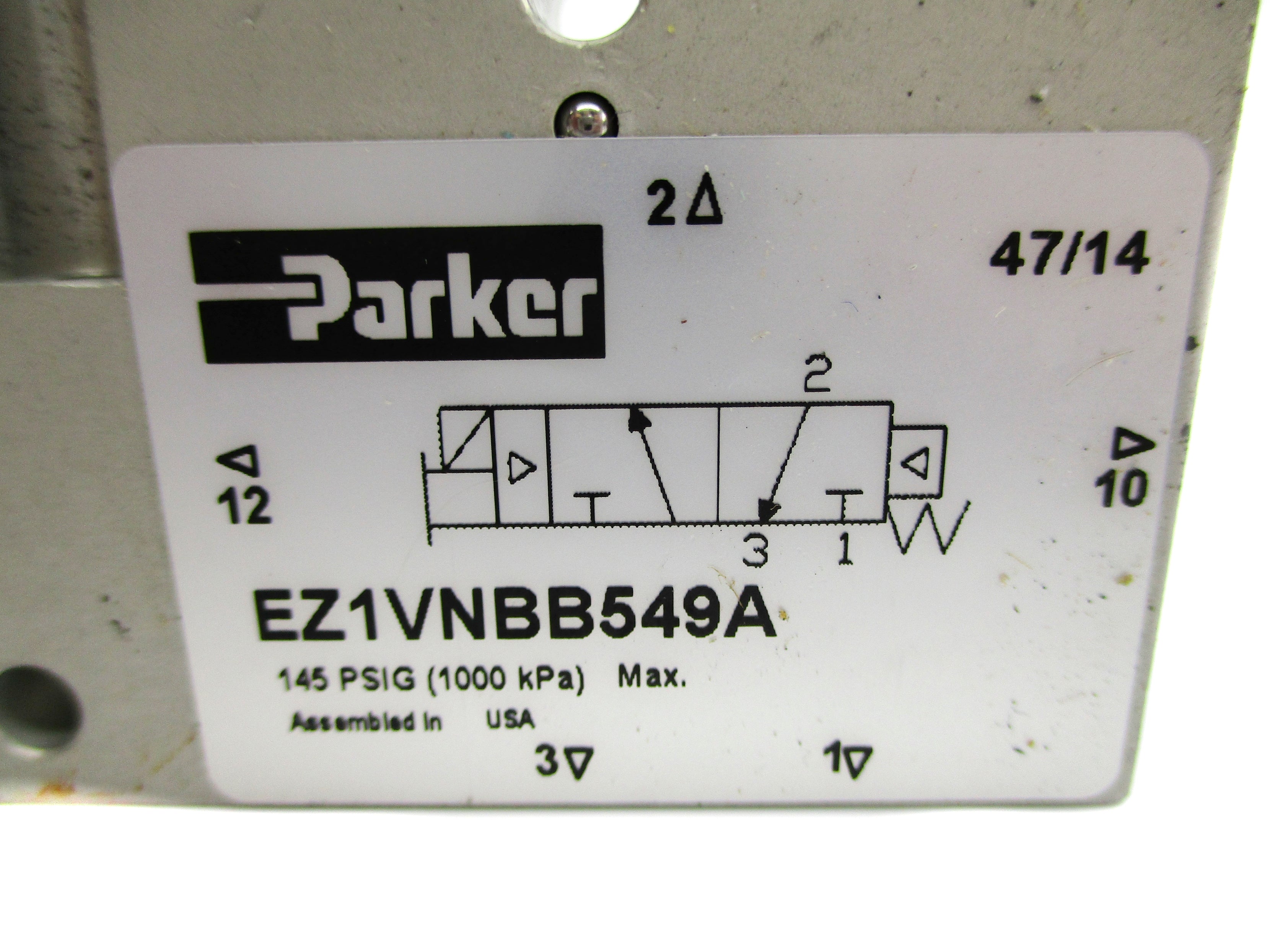PARKER EZ1VNBB549A 145PSIG 24VDC NSNP