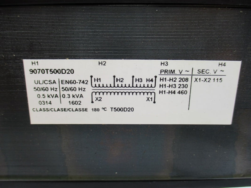 SQUARE D 9070T500D20 460V NSMP