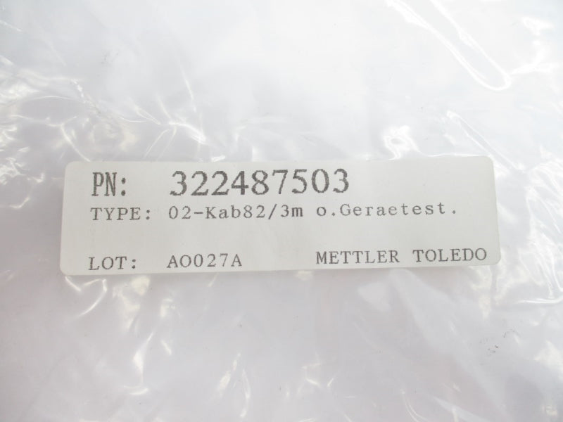METTLER TOLEDO 322487503 02-KAB82/3M NSMP