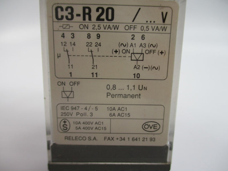 RELECO C3-R20 24VDC 10A NSNP