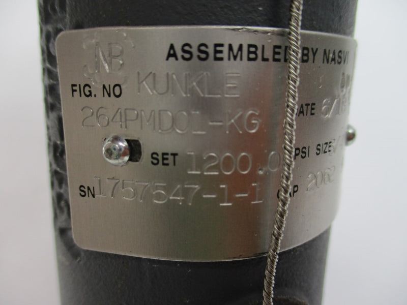 KUNKLE 264PMD01-KG 1200.0PSI 3/4" NSNP