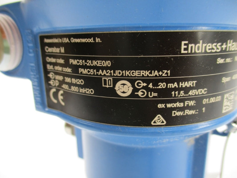 ENDRESS+HAUSER PMC51-2UKE0/0 71086208 11.5-45VDC NSMP
