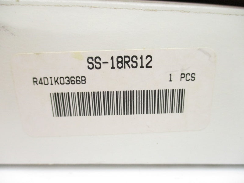 SWAGELOK SS-18RS12 5000PSI 100'F NSMP