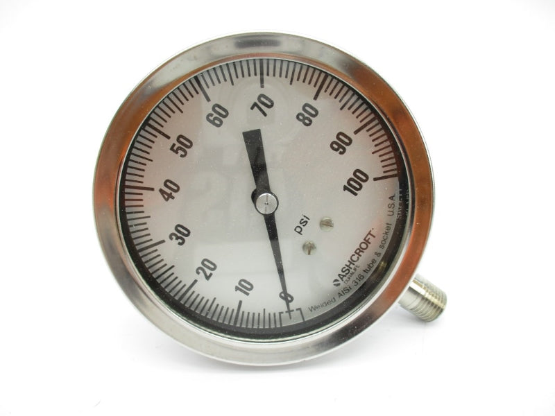 ASHCROFT 351009SW02LXNHSG100# 100PSI 3-1/2" NSMP