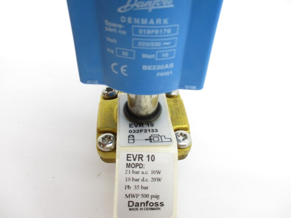 DANFOSS 032F213331 EVR10 220/230V NSMP