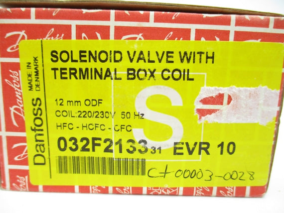 DANFOSS 032F213331 EVR10 220/230V NSMP