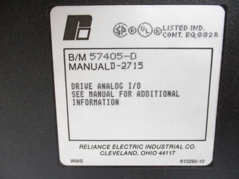RELIANCE ELECTRIC 57405-D NUPI