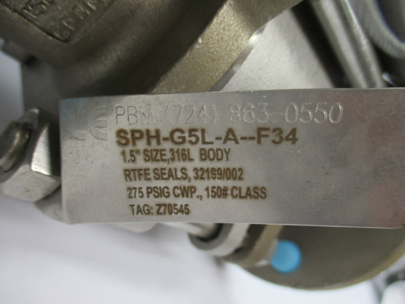 PBM SPH-G5L-A-F34 PAVBL453S-0100 120PSI NSNP