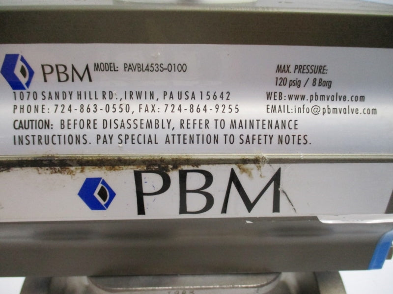 PBM SPH-G5L-A-F34 PAVBL453S-0100 120PSI NSNP
