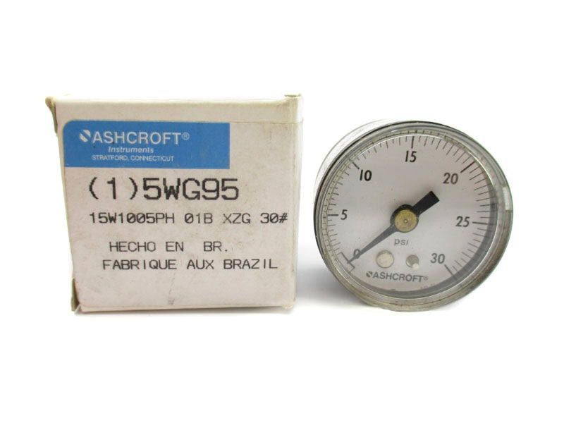 ASHCROFT 15W1005PH01BXZG30# 5WG95 30PSI NSMP