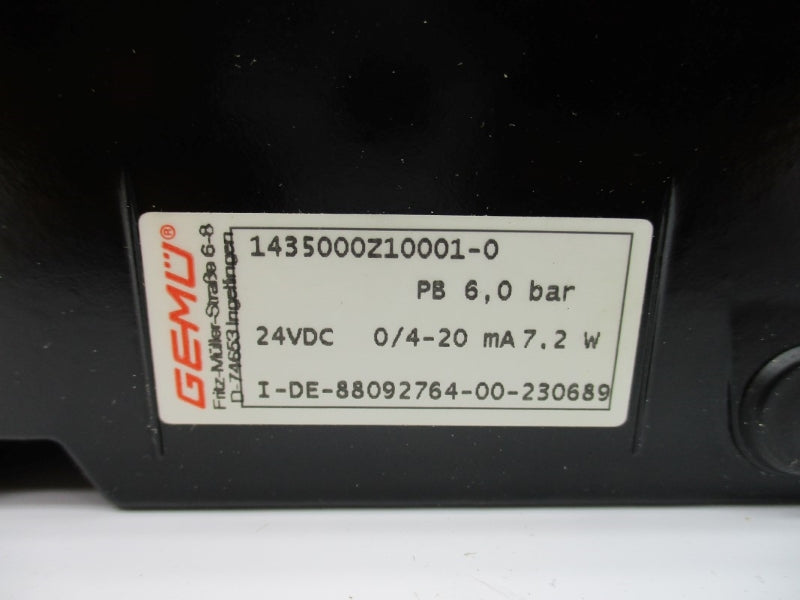 GEMU 1435000Z10001-0 88092764 24VDC NSMP