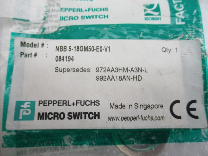 PEPPERL+FUCHS NBB5-18GM50-E0-V1 084194 10-30VDC NSMP