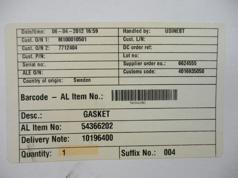 ALFA LAVAL 54366202 NSFS