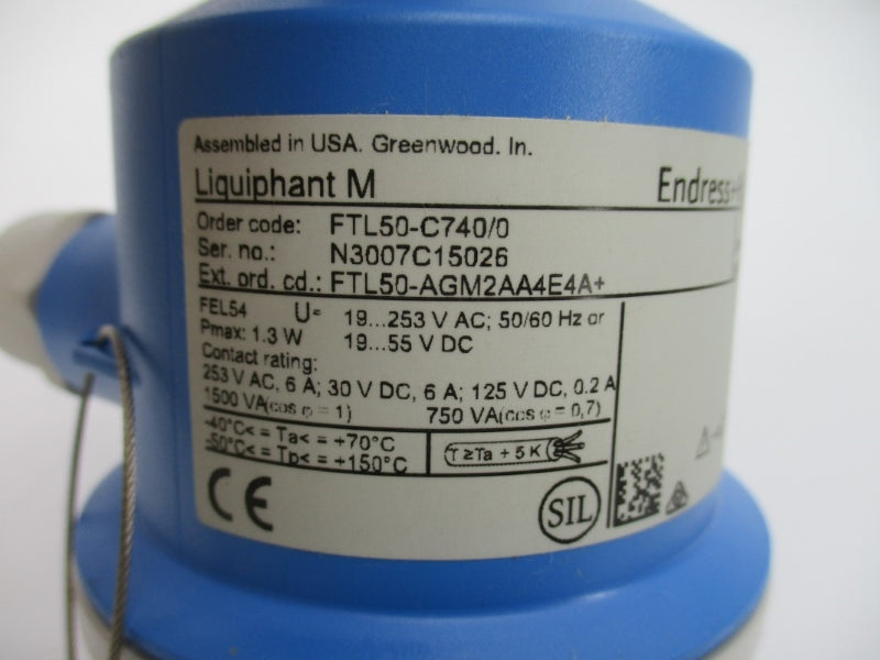 ENDRESS+HAUSER FTL50-C740/0 943490-9000 19-253VAC 6A NSMP