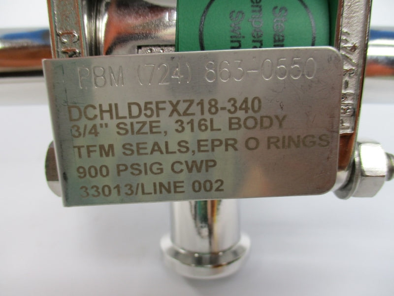 PBM PAVBL453S-0063 DCHLD5FXZ18-340 900PSI 3/4" NSNP