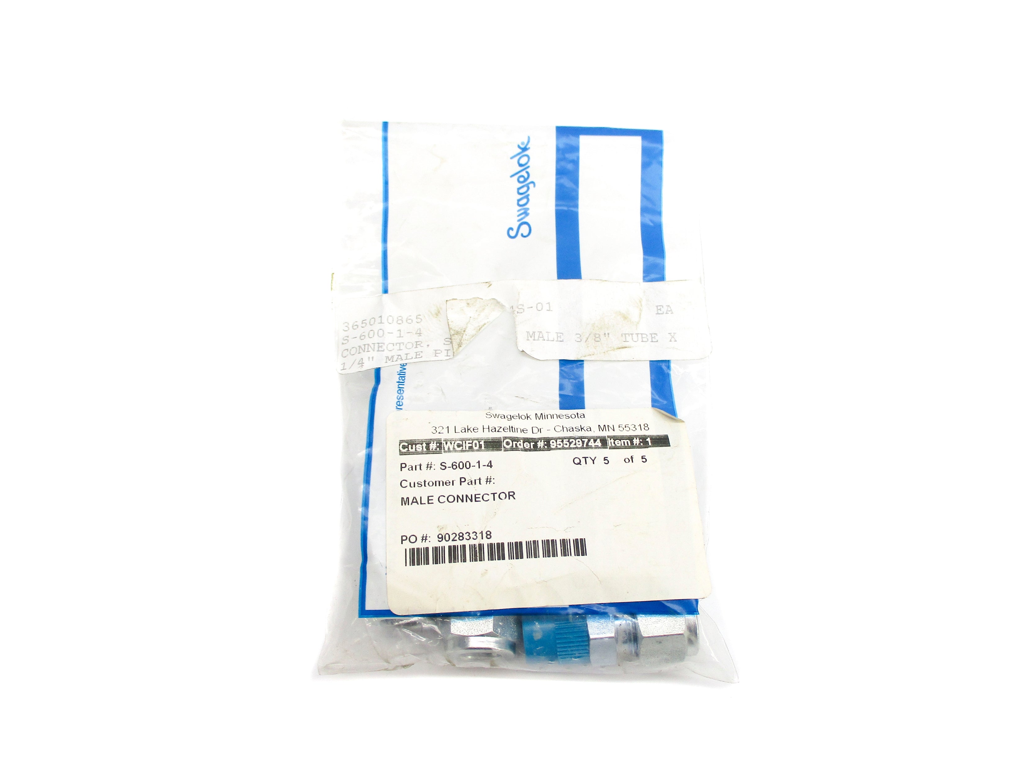 SWAGELOK S-600-1-4 (PKG OF 5) NSMP