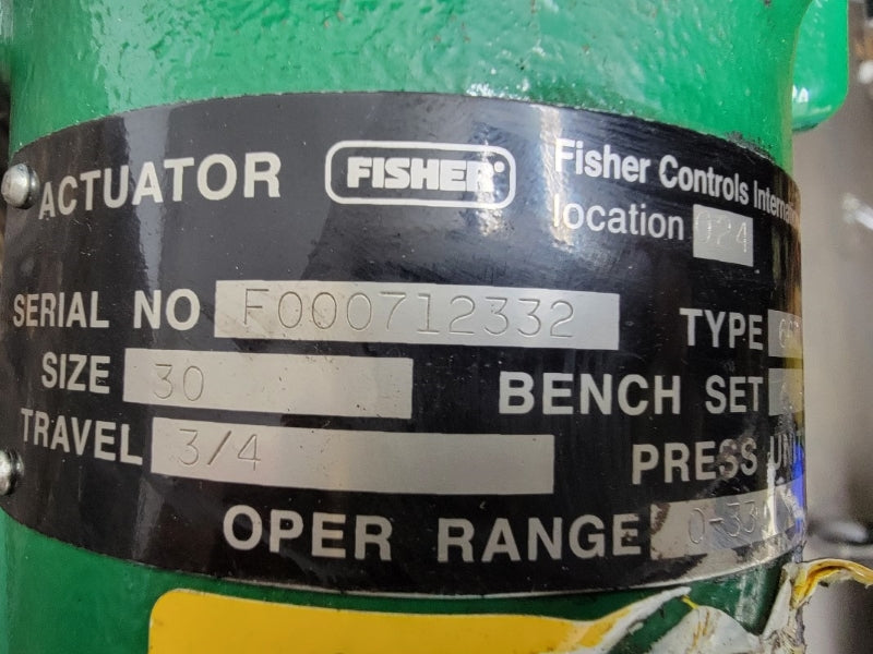 FISHER DVC6200HW2 TYPE EZ 30VDC 145PSI 3/4" NSNP