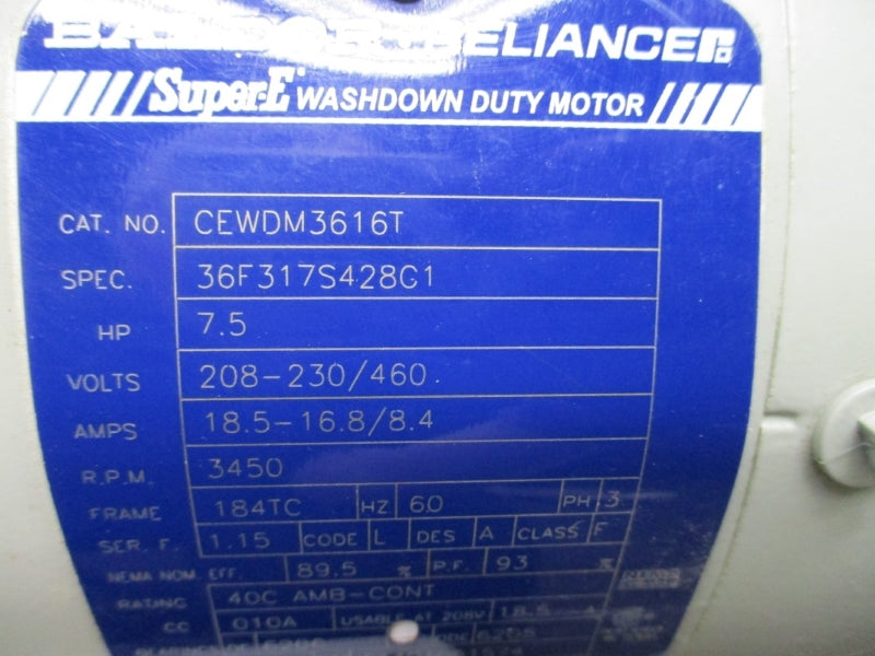 FRISTAM FPX732-150 W/ BALDOR CEWDM3616T 208-230/460V 18.5-16.8/8.4A NSNP