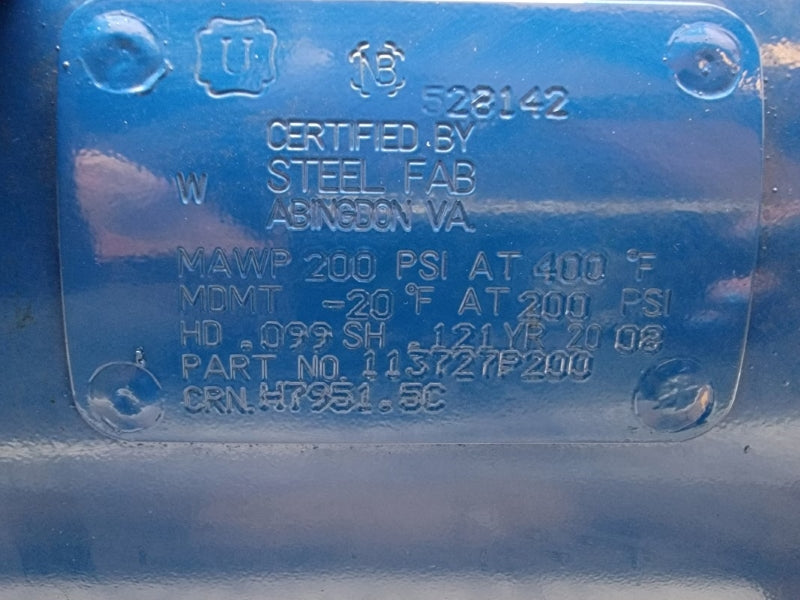 QUINCY QR-310 113727P200 310ST00030 200PSI 400'F NSNP