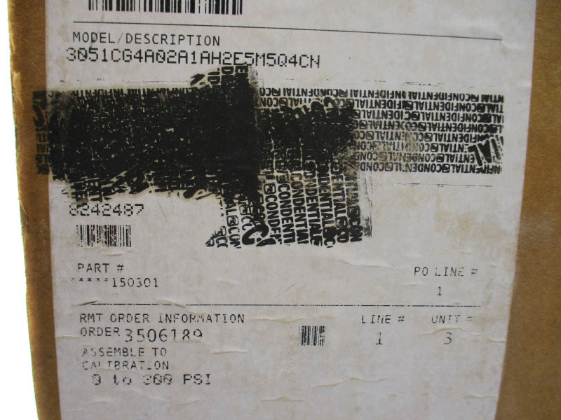 ROSEMOUNT 3051CG4A02A1AH2E5M5Q4CN 10.5-55VDC 300PSI NSMP
