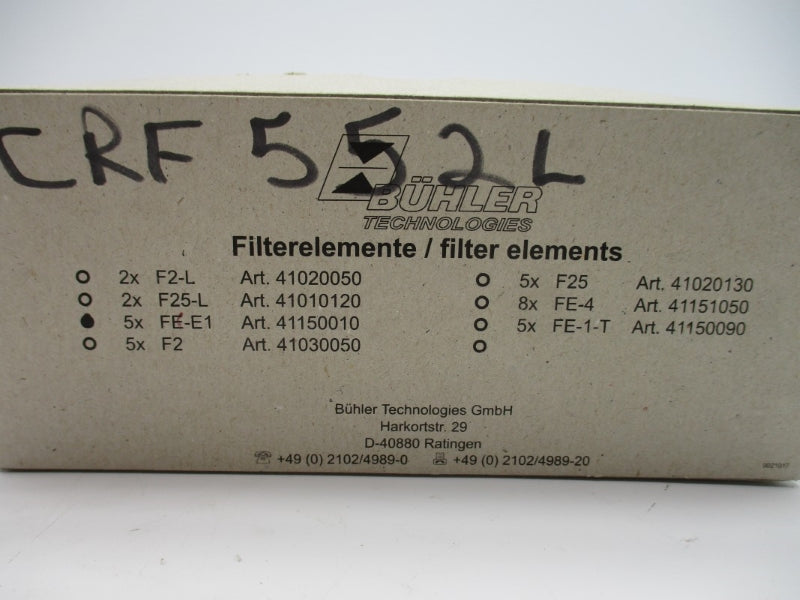 BUHLER FE-E1 41150010 (PKG OF 5) NSMP
