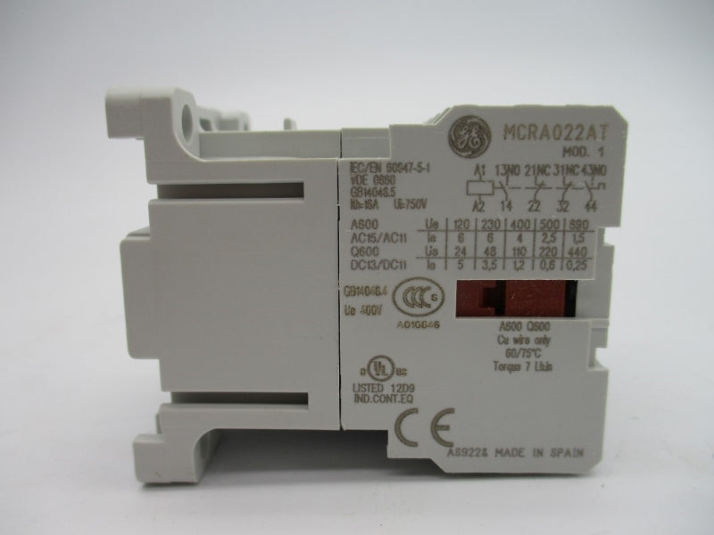 GENERAL ELECTRIC MCRA022ATW 415-440/480V 16A NSMP
