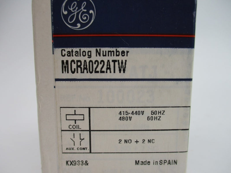 GENERAL ELECTRIC MCRA022ATW 415-440/480V 16A NSMP