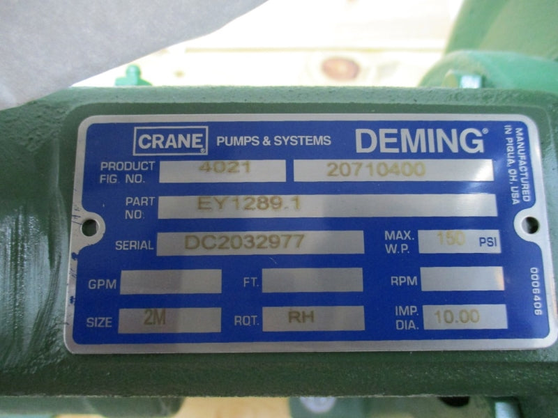 DEMING EY1289.1 4021 20710400 150PSI NSNP