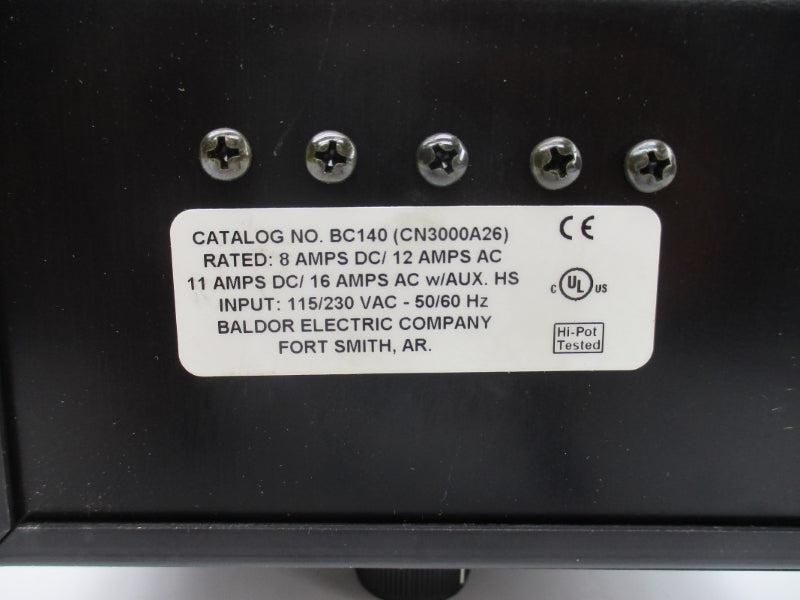 BALDOR BC140 CN3000A26 115/230VAC 16A NSMP