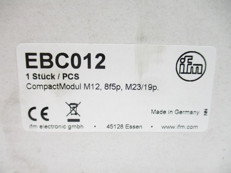 IFM EFECTOR EBC012 10-30VDC NSMP