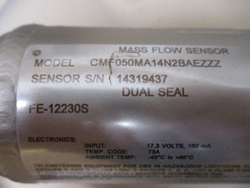 MICRO MOTION EMERSON CMF050MA14N2BAEZZZ 17.3V 850PSI -240'-+204'C NSMP