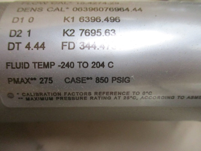 MICRO MOTION EMERSON CMF050MA14N2BAEZZZ 17.3V 850PSI -240'-+204'C NSMP