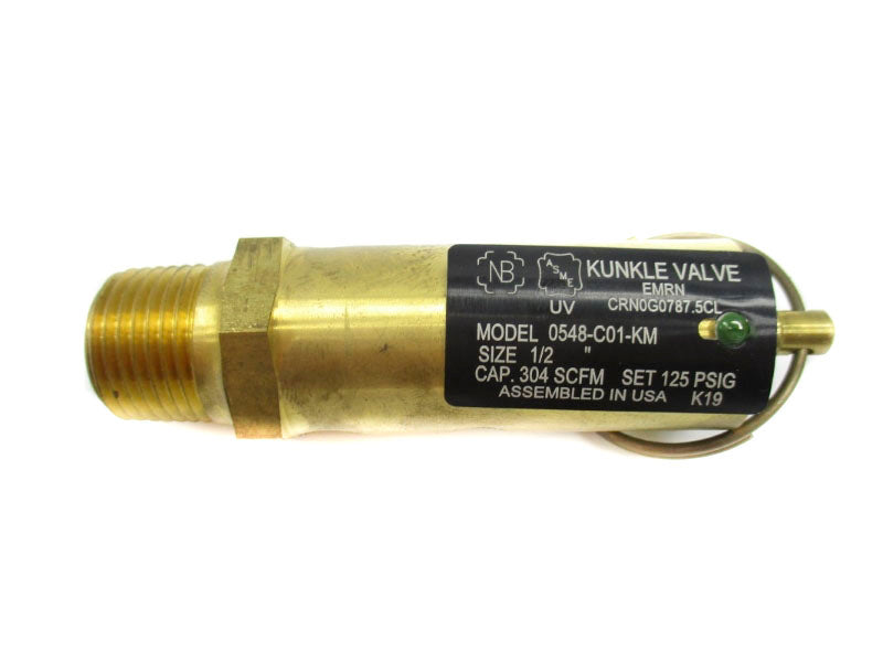 KUNKLE VALVE 0548-C01-KM 125PSI 1/2" NSNP